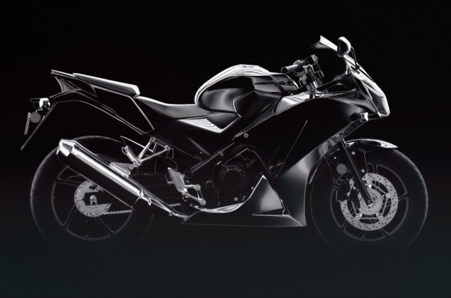 honda cbr 300r Modelo 3D .c4d .max .obj .3ds .fbx .stl .blend 
