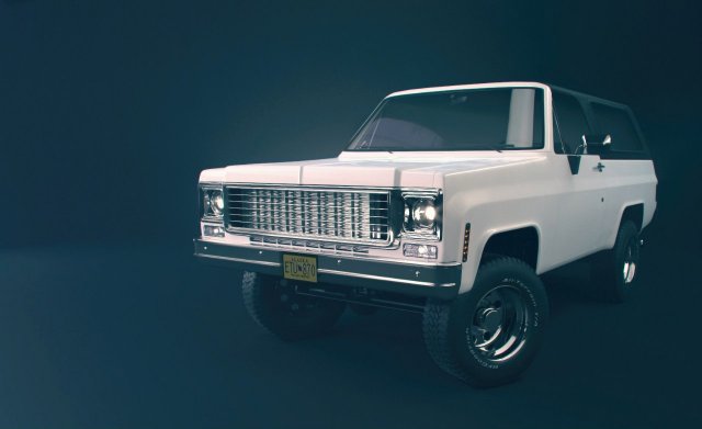 chevrolet blazer 1973 Modelo 3D .c4d .max .obj .3ds .fbx .stl .blend 