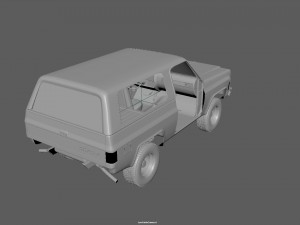 chevrolet blazer 1973 Modelo 3D