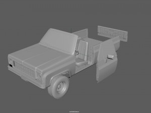chevrolet blazer 1973 Modelo 3D