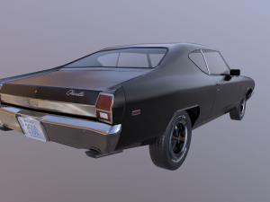 chevrolet chevelle 1969 Modelo 3D