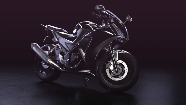 generic sportbike 3D Model .c4d .max .obj .3ds .fbx .stl .blend 