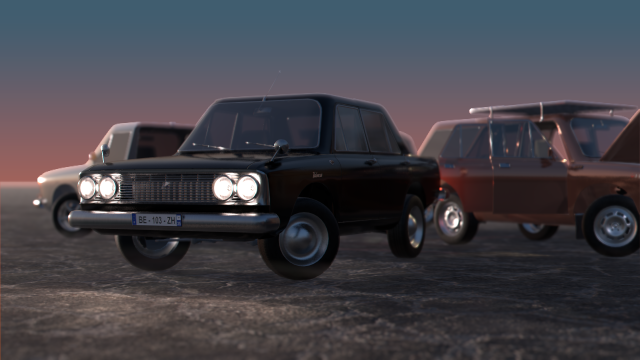 car kit asset for real-time graphics 3D Model .c4d .max .obj .3ds .fbx .stl .blend 