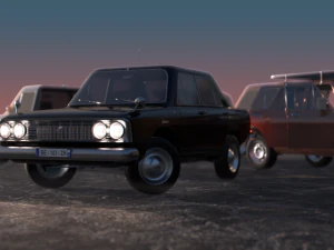 car kit asset for real-time graphics 3D Model