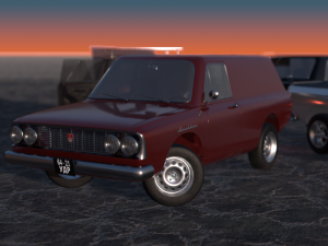 car kit asset for real-time graphics 3D Model