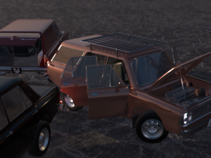 car kit asset for real-time graphics 3D Model