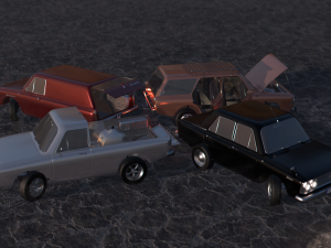 car kit asset for real-time graphics 3D Model