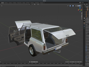 car kit asset for real-time graphics 3D Model