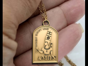 AMON ANCIENT EGYPTIAN KING PENDANT 3Dプリントモデル