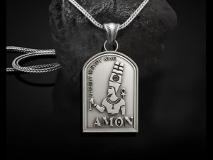AMON ANCIENT EGYPTIAN KING PENDANT 3Dプリントモデル