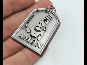 AMON ANCIENT EGYPTIAN KING PENDANT 3Dプリントモデル
