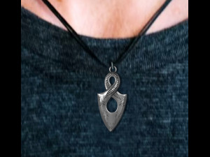 Infinity Pendant Ancient Necklaces Pharaonic Inscriptions Modelo de impresión 3D