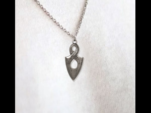 Infinity Pendant Ancient Necklaces Pharaonic Inscriptions Modelo de impresión 3D
