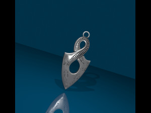 Infinity Pendant Ancient Necklaces Pharaonic Inscriptions Modelo de impresión 3D