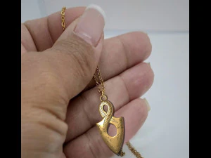 Infinity Pendant Ancient Necklaces Pharaonic Inscriptions 3D Print Model