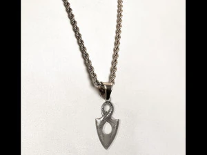 Infinity Pendant Ancient Necklaces Pharaonic Inscriptions 3D Print Model