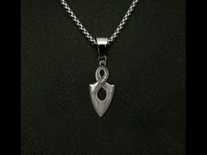 Infinity Pendant Ancient Necklaces Pharaonic Inscriptions 3D Print Model