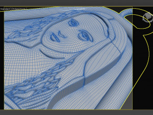 Mona Lisa PENDANT 3D Print Model