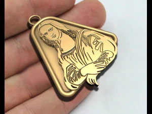Mona Lisa PENDANT 3D Print Model