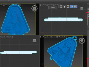 Mona Lisa PENDANT 3D Print Model