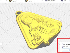 Mona Lisa PENDANT 3D Print Model
