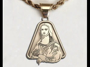 Mona Lisa PENDANT 3D Print Model