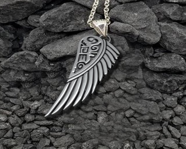 GRIFFIN WING INSCRIPTION 3D 打印模型 .c4d .max .obj .3ds .fbx .stl .blend 