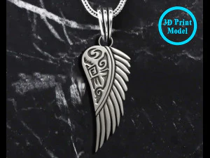 GRIFFIN WING INSCRIPTION 3D Print Model