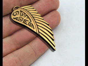 GRIFFIN WING INSCRIPTION 3D Print Model