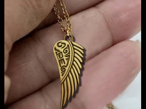 GRIFFIN WING INSCRIPTION 3D Print Model