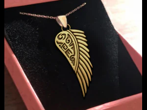 GRIFFIN WING INSCRIPTION 3D Print Model