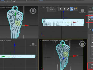 GRIFFIN WING INSCRIPTION 3D Print Model