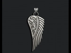 GRIFFIN WING INSCRIPTION 3D Print Model