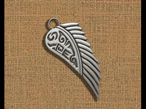 GRIFFIN WING INSCRIPTION 3D Print Model