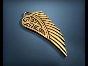 GRIFFIN WING INSCRIPTION 3D Print Model