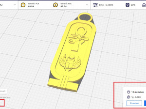 Cartouch Scarab Ankh Pendant Pharaonic Inscriptions Modelo de Impressão 3D