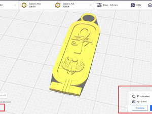 Cartouch Scarab Ankh Pendant Pharaonic Inscriptions 3D Print Model