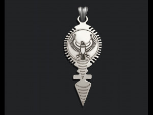 HORUS FALCON BIRD EGYPTIAN PENDANT 3D Принт Модель