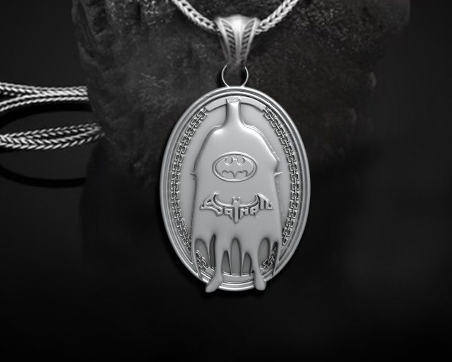 BATMAN PENDANT Modello di stampa 3D .c4d .max .obj .3ds .fbx .stl .blend 