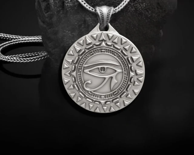 EYE HORUS PENDANT ANCIENT EGYPT 3D Print Model .c4d .max .obj .3ds .fbx .stl .blend 
