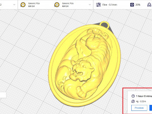 TIGER PENDANT Modèles 3D en vedette