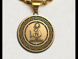 SEKHMET KING Ancient Pendant 3D Print Model