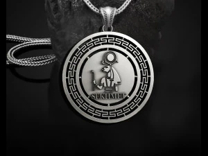 SEKHMET KING Ancient Pendant 3D Print Model