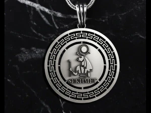 SEKHMET KING Ancient Pendant 3D Print Model
