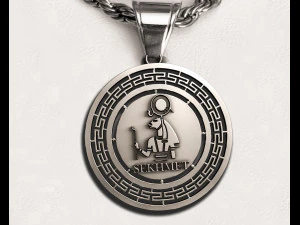 SEKHMET KING Ancient Pendant 3D Print Model