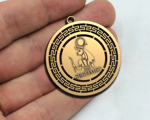SEKHMET KING Ancient Pendant 3D Print Model .c4d .max .obj .3ds .fbx .stl .blend