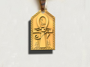 Ankh Cross Pendant Ancient Necklaces Pharaonic Egypt Model do druku 3D