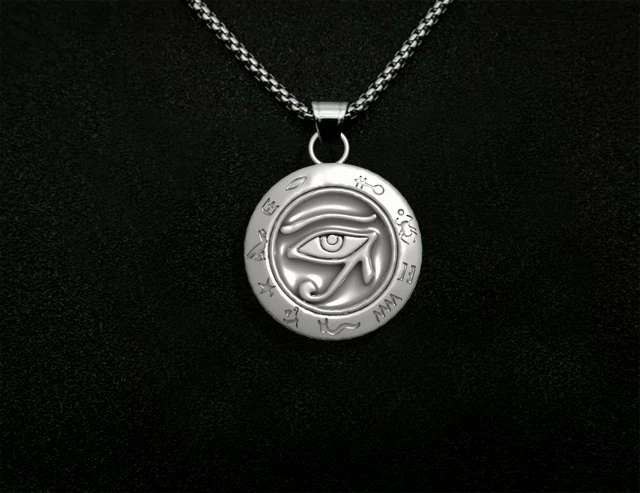 Ancient Egypt Pharaonic Eye Horus pendant 3D Print Model .c4d .max .obj .3ds .fbx .stl .blend