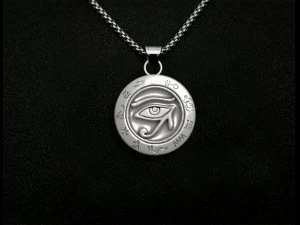 고대 이집트 파라오의 눈 호루스 펜던트 3D 프린트 모델