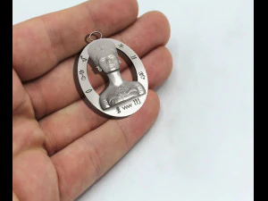 Nefertiti Queen Pendant Ancient Necklaces Pharaonic Egypt 3D Print Model